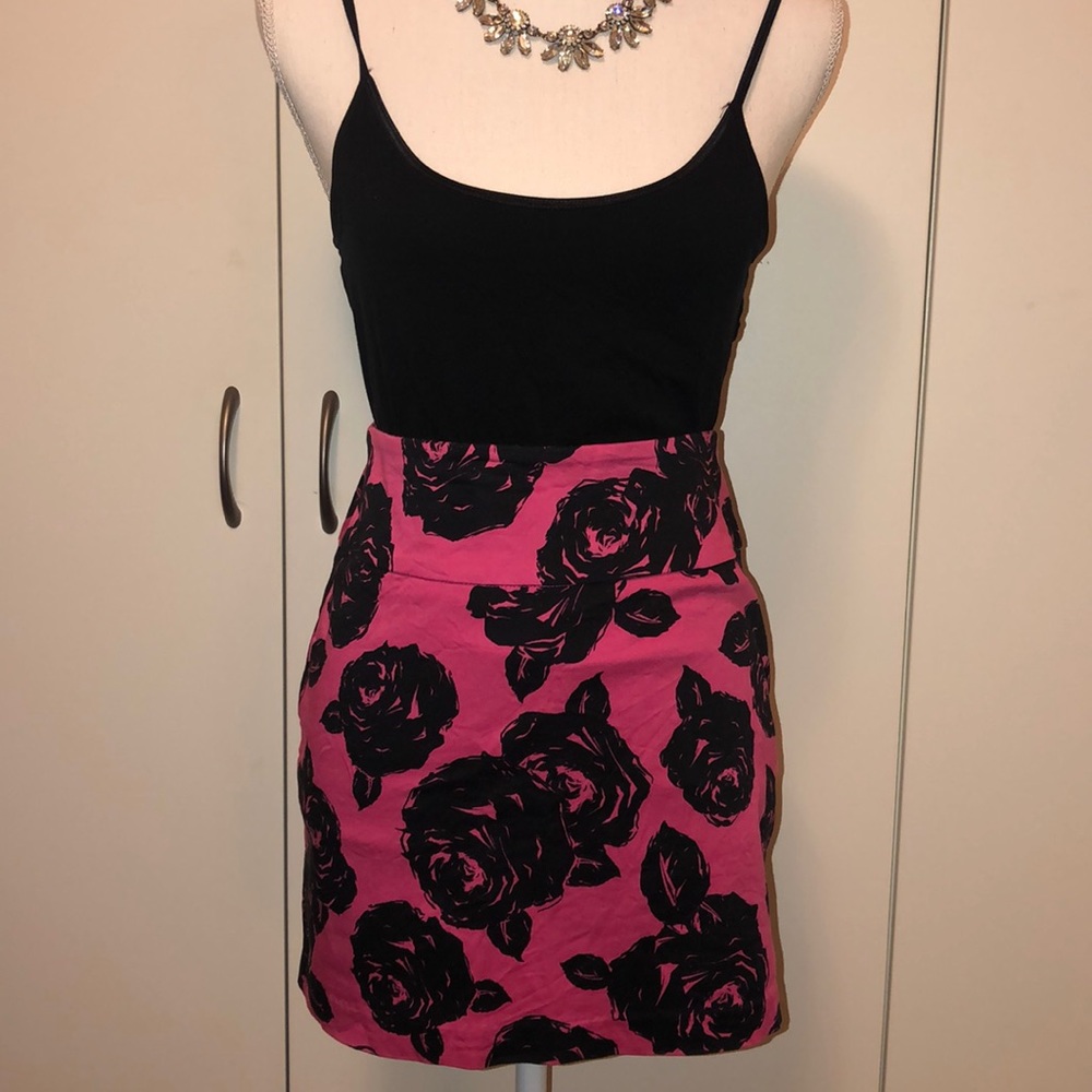 Floral Mini Skirt